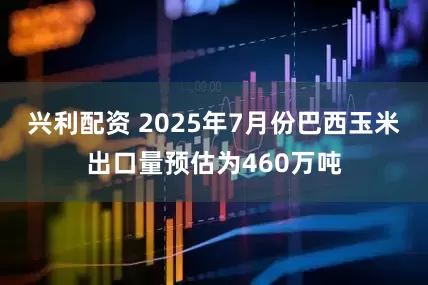 兴利配资 2025年7月份巴西玉米出口量预估为460万吨