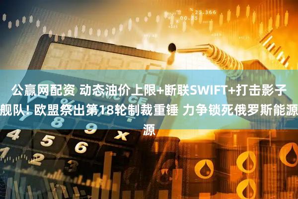 公赢网配资 动态油价上限+断联SWIFT+打击影子舰队! 欧盟祭出第18轮制裁重锤 力争锁死俄罗斯能源